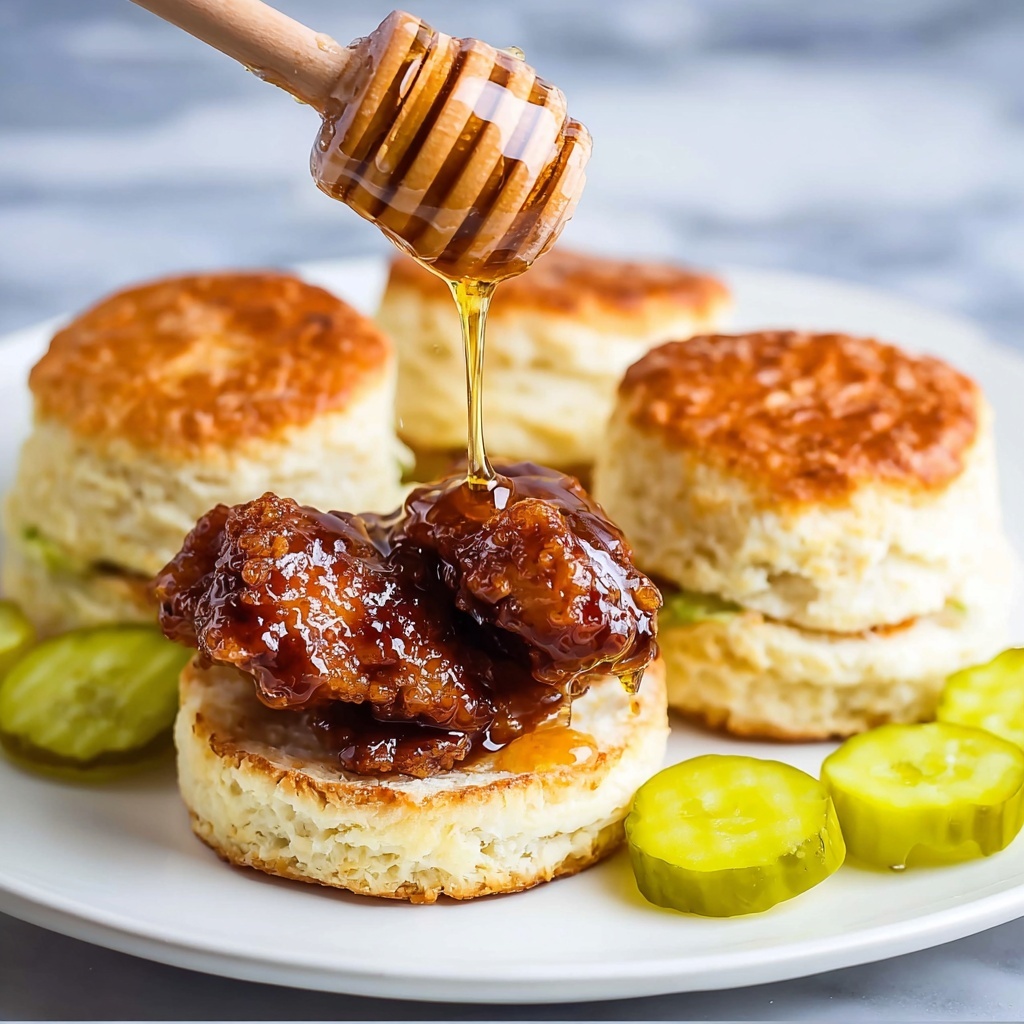 Hot Honey Chicken Biscuits Recipe - Recipe Image