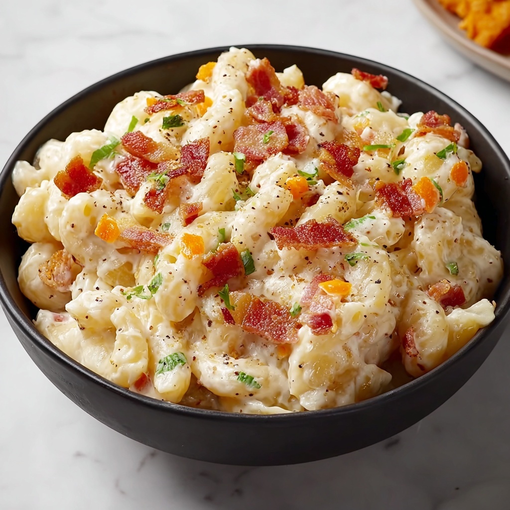 Bacon Cheddar Ranch Pasta Salad: A Creamy Crowd-Pleaser Recipe - Recipe Image