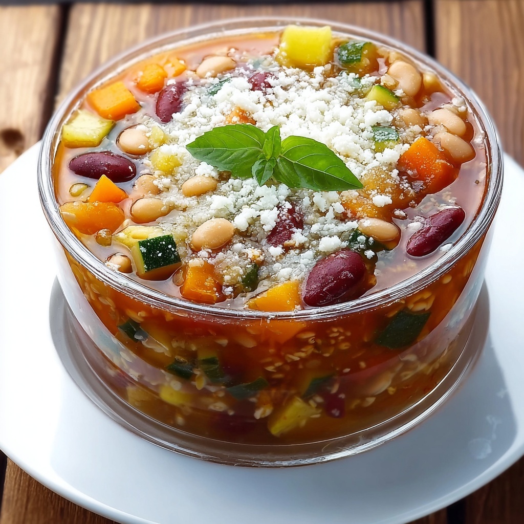 Homemade Slow Cooker Minestrone Soup Recipe - Recipe Image