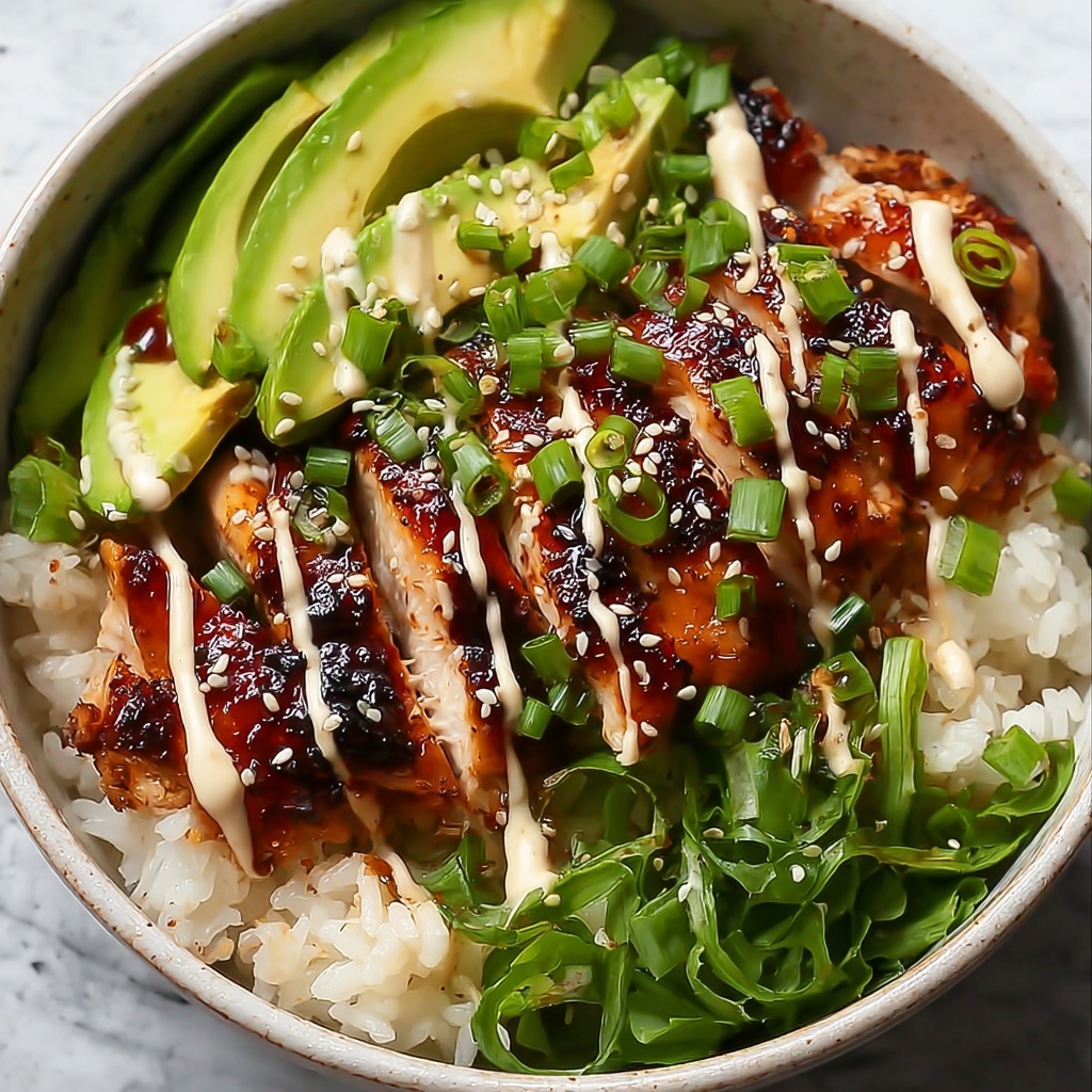 Sticky Chicken Rice Bowls Recipe - Recipe Image