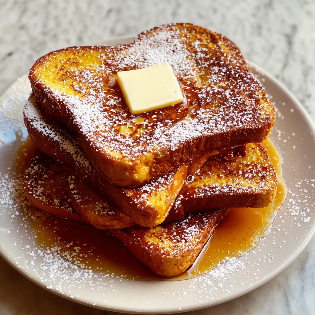 Pumpkin French Toast with Brown Sugar and Cinnamon Butter Recipe - Recipe Image