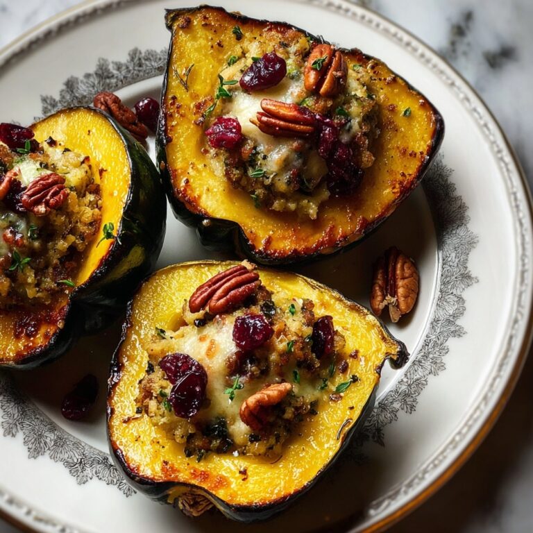 Turkey Stuffed Acorn Squash Recipe