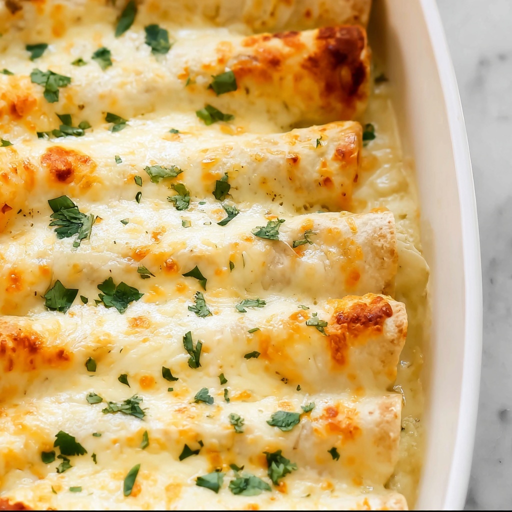 White Chicken Enchiladas Recipe - Recipe Image
