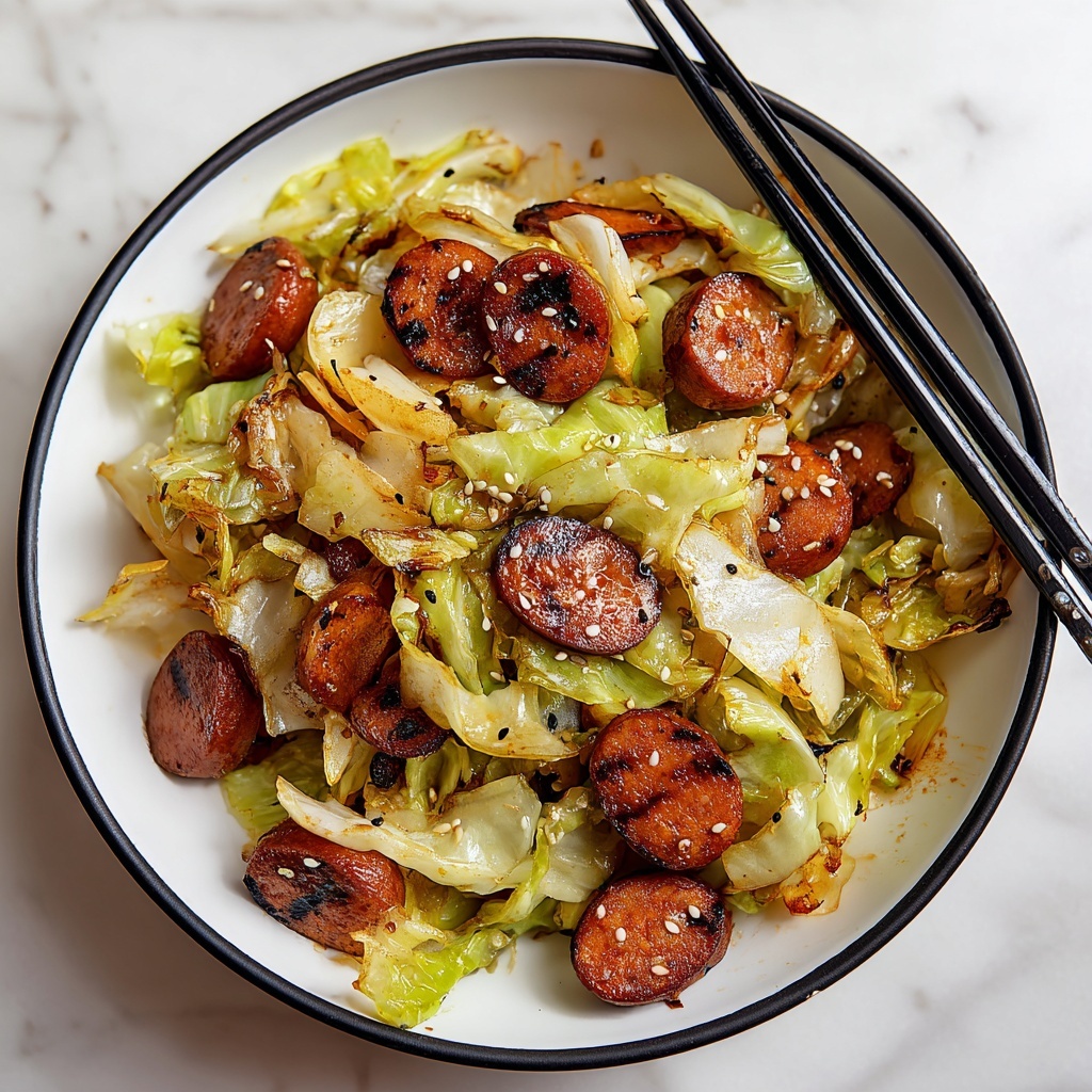 Sausage and Cabbage Stir Fry Recipe - Recipe Image