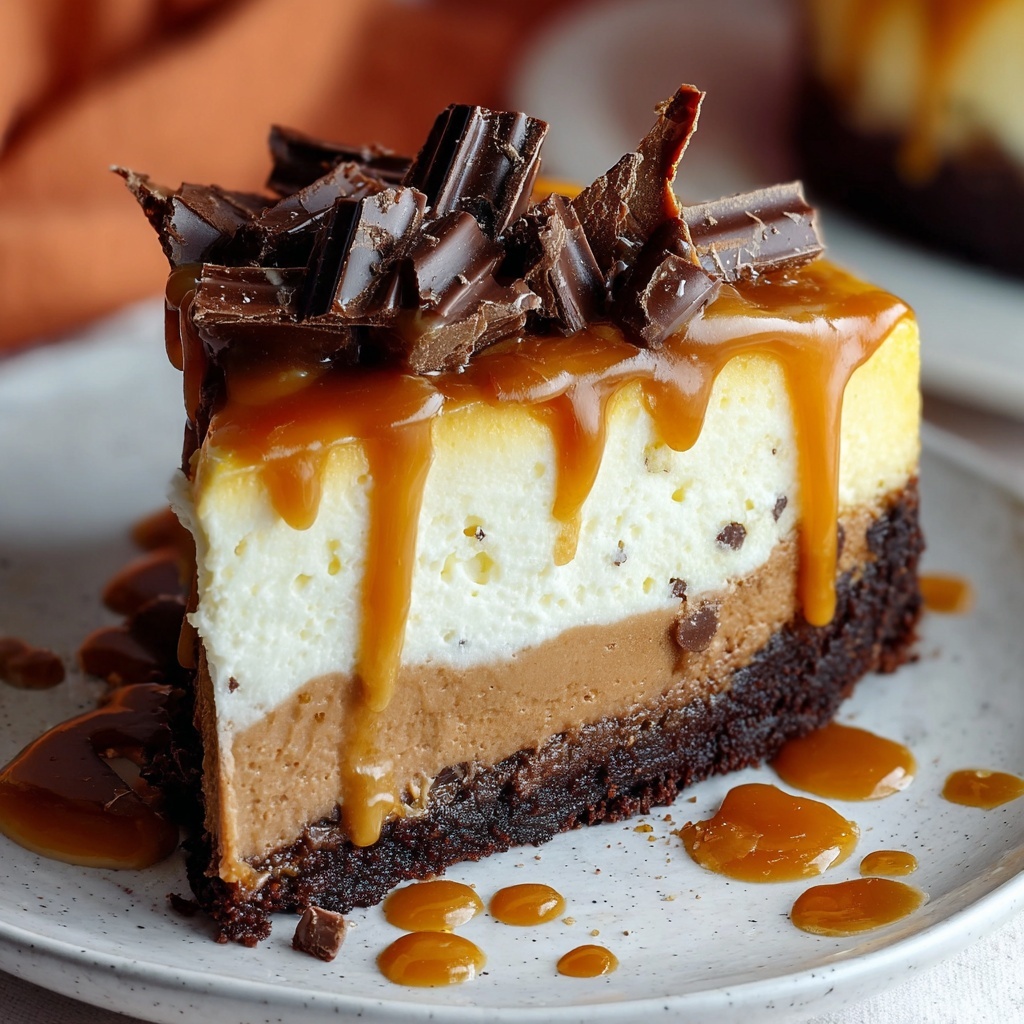 Caramel Brownie Cheesecake Recipe - Recipe Image