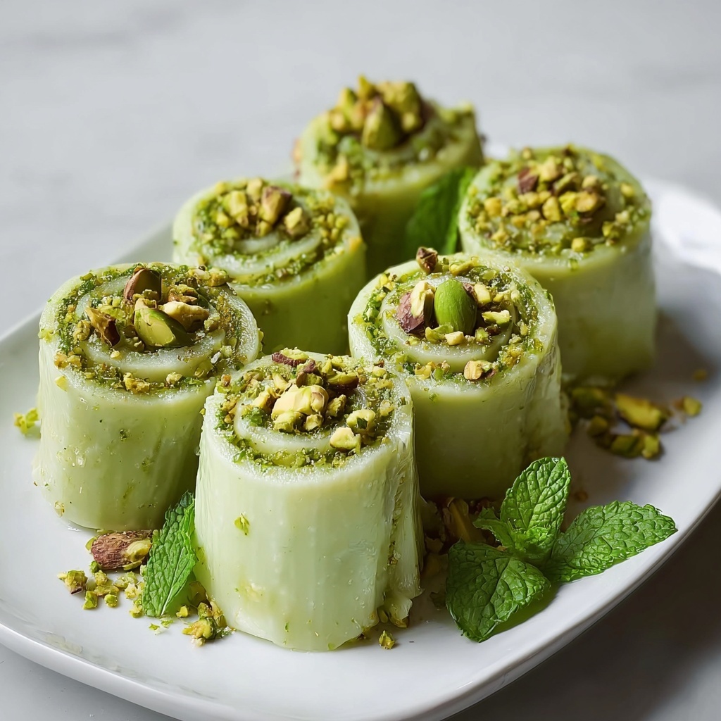 Low-Carb Pistachio Roll Recipe - Recipe Image