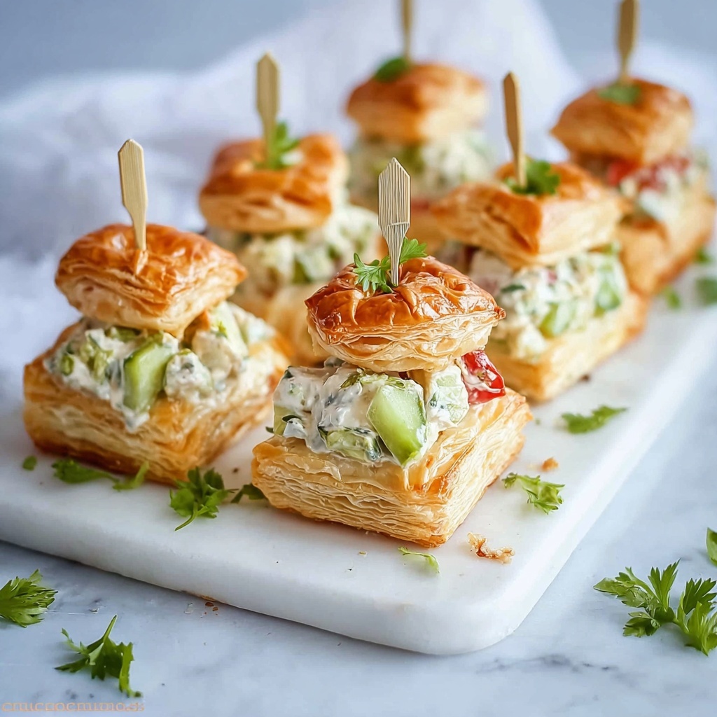 Healthy Chicken Salad Puffs Recipe - Recipe Image