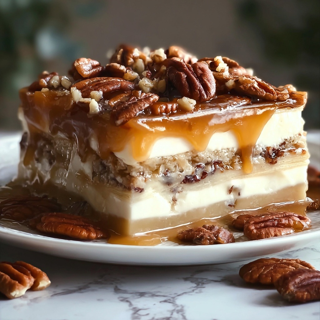 Southern Charm Pecan Pie Lasagna Recipe - Recipe Image