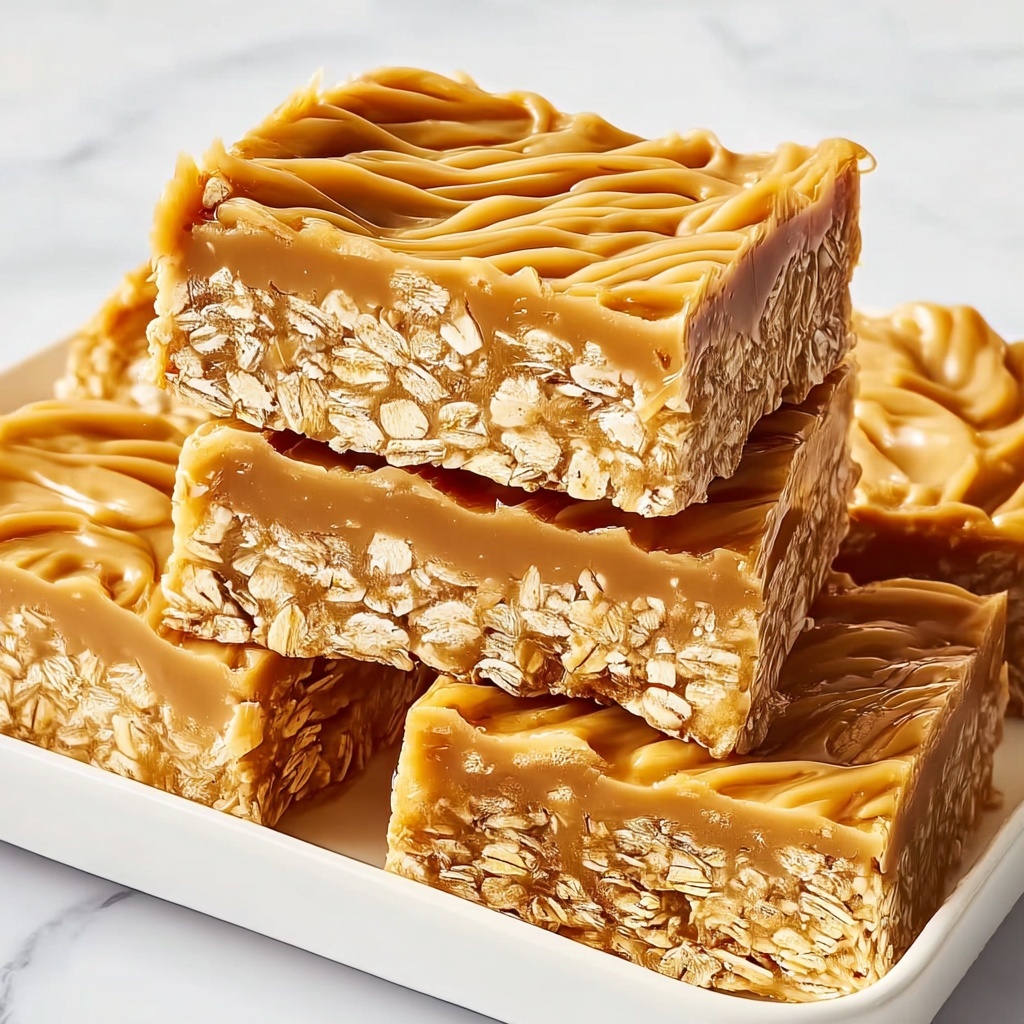Peanut Butter Oatmeal Bars Recipe - Recipe Image