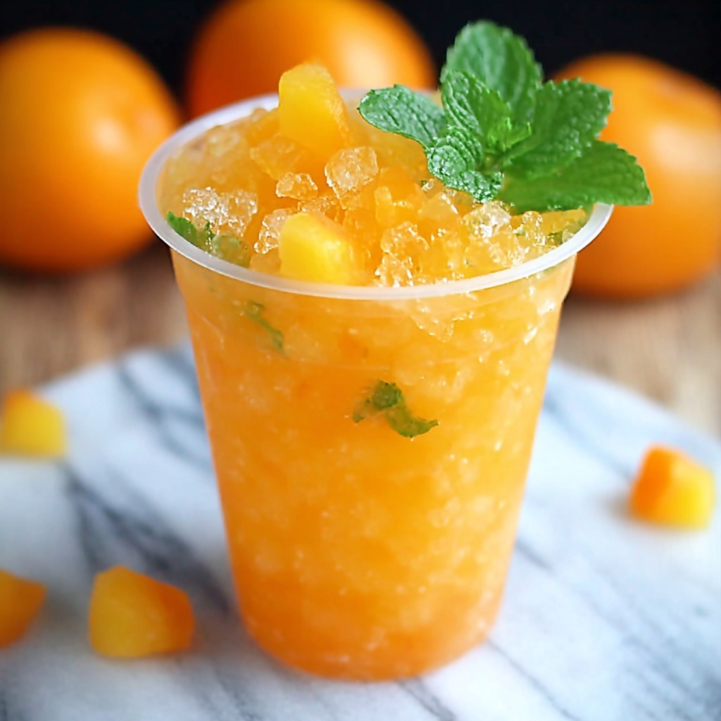 Homemade Mango Iced Tea Recipe - Recipe Image