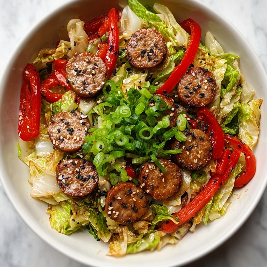 Sausage and Cabbage Stir Fry Recipe - Recipe Image