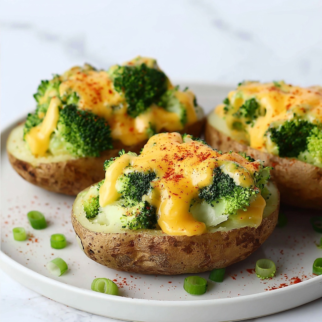 Broccoli Cheese Baked Potatoes Recipe - Recipe Image