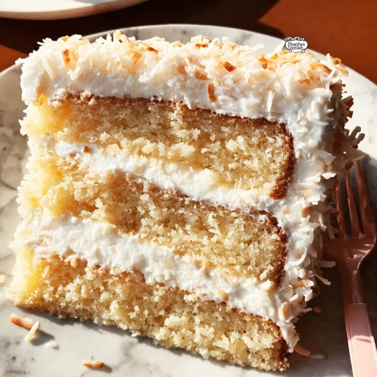 Coconut Cake with Cream Cheese Coconut Frosting Recipe