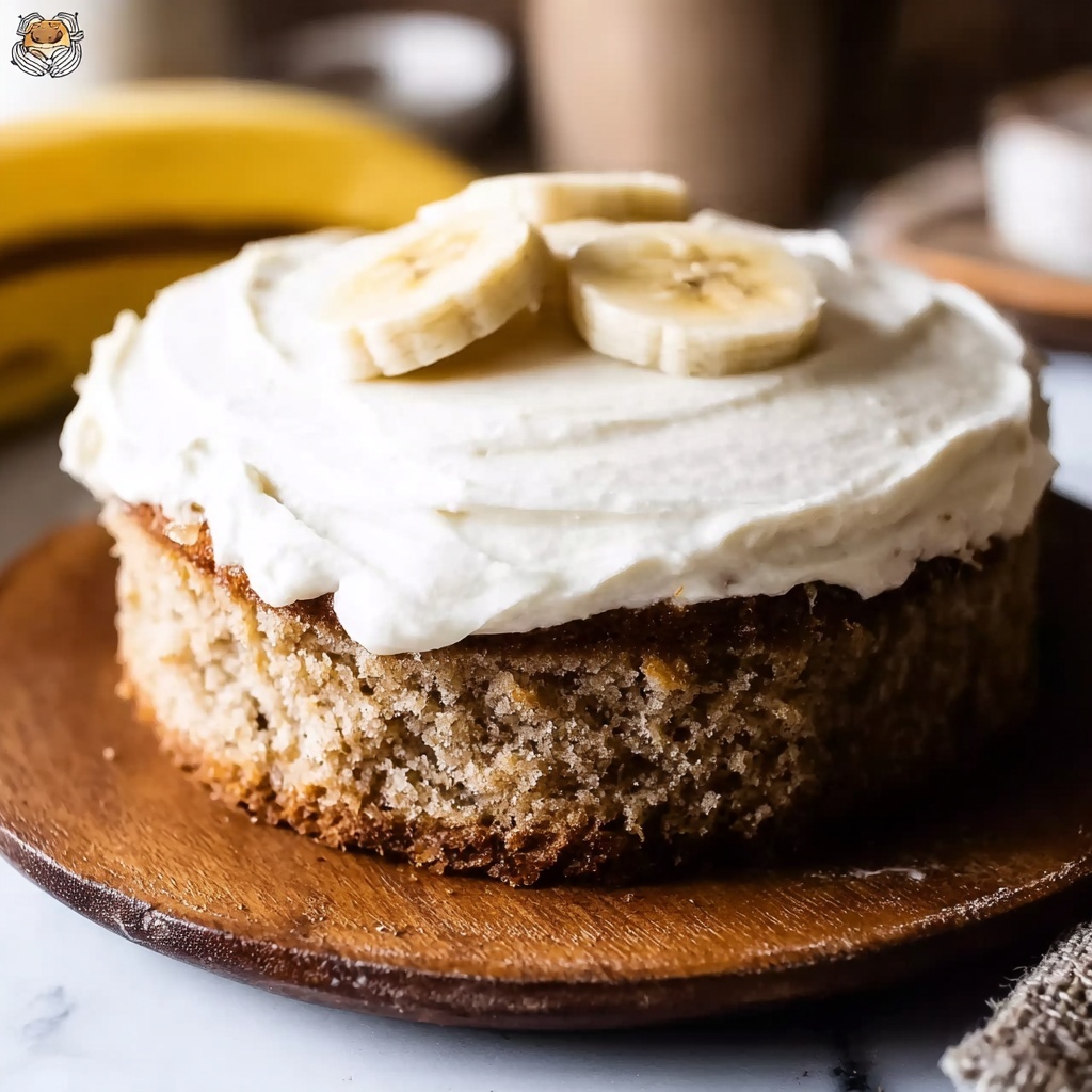 Moist Homemade Banana Cake with Cream Cheese Frosting Recipe - Recipe Image