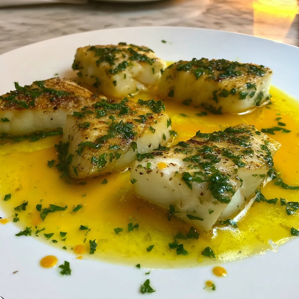 Heavenly Halibut: 5 Simple Steps to Seafood Perfection Recipe - Recipe Image