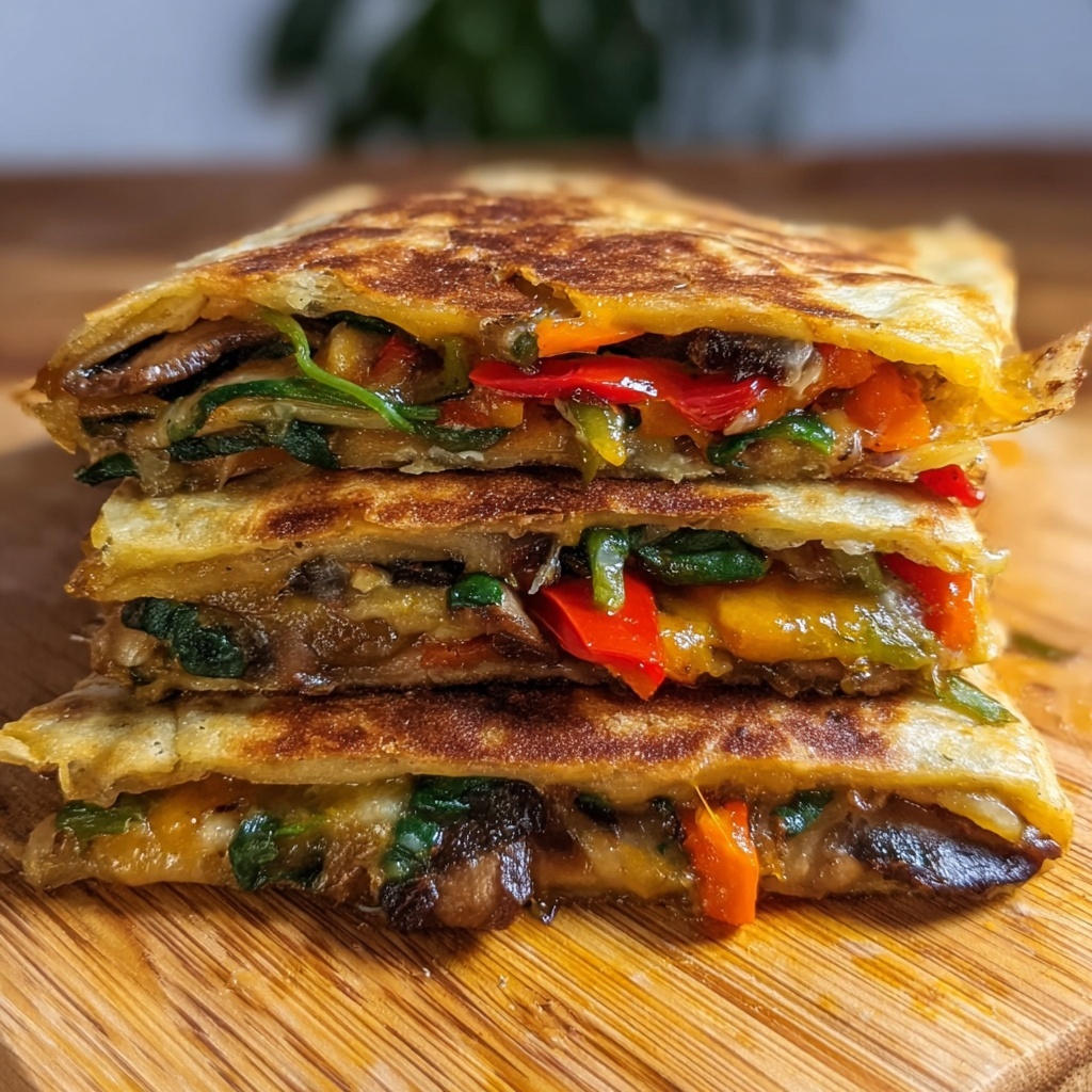 Farmers Market Vegetarian Quesadillas: A Fresh Delight Recipe - Recipe Image