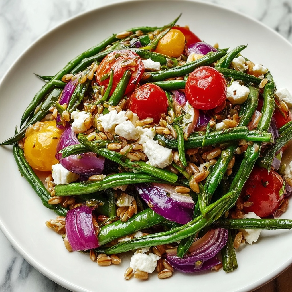 Green Bean Farro Picnic Salad Recipe - Recipe Image