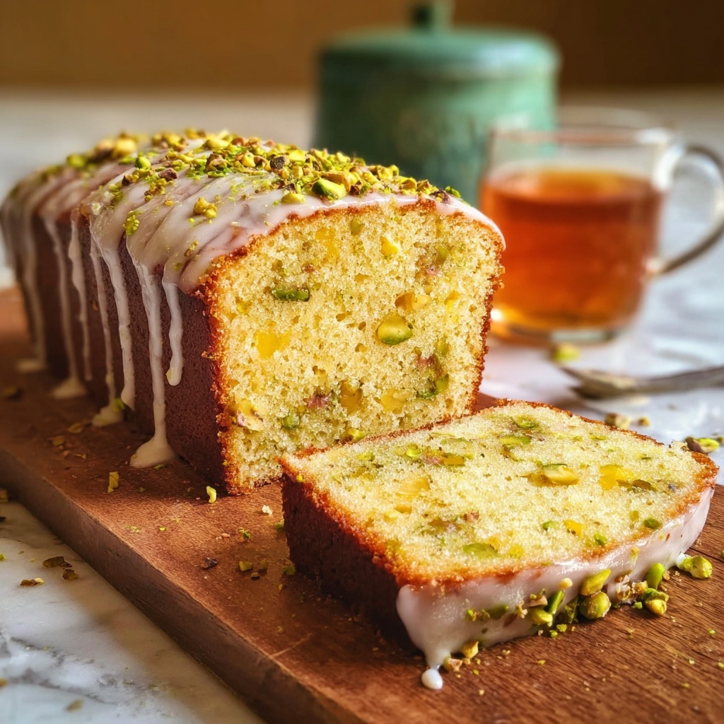 Lemon Almond Pistachio Tea Loaf Recipe - Recipe Image
