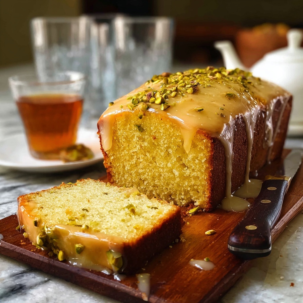 Orange Saffron and Pistachio Cake with Syrup Recipe - Recipe Image