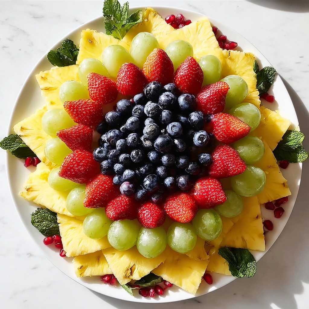 Christmas Tree Fruit Platter: A Healthy and Festive Fruit Arrangement Recipe - Recipe Image