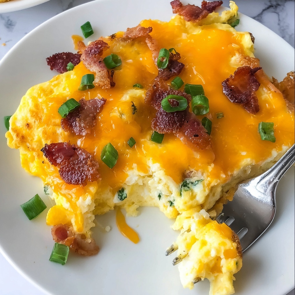 Cheesy Tater Tot Breakfast Casserole Recipe - Recipe Image
