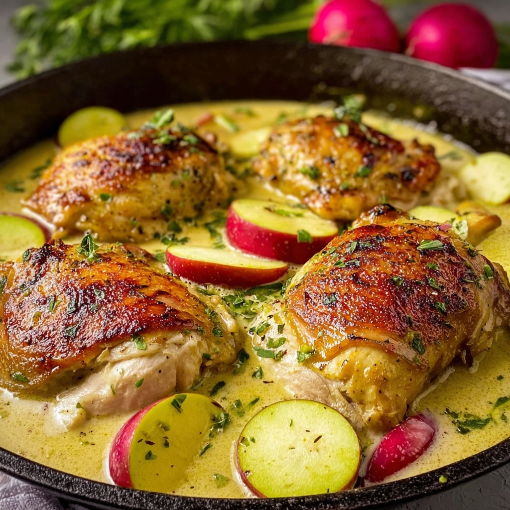 Creamy Chicken Normandy: A Cozy French Delight at Home Recipe - Recipe Image