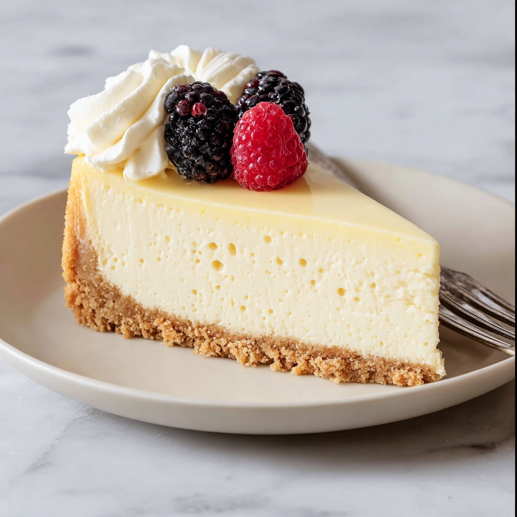 Creamy Baked Cheesecake Recipe - Recipe Image