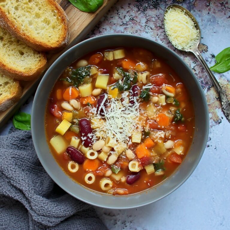 Hearty Vegetable Minestrone Soup Recipe