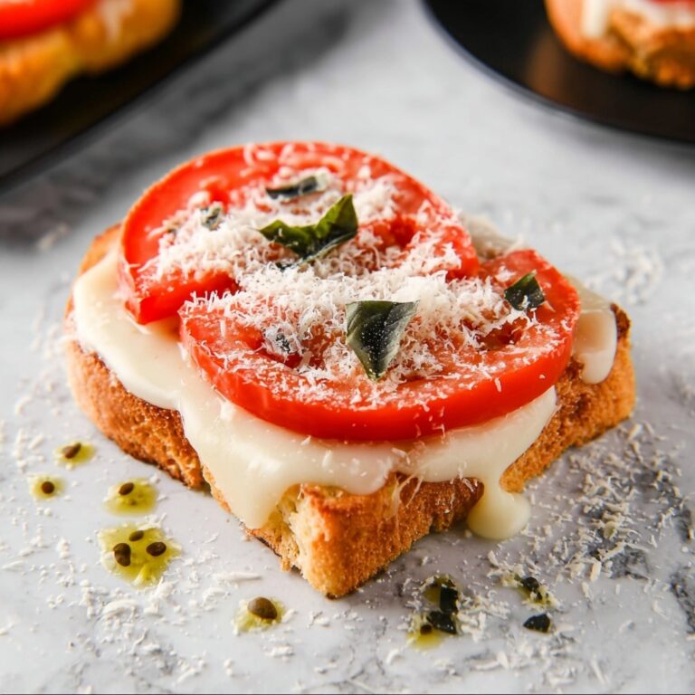 Garlic Tomato Mozzarella Pizza Toast Recipe