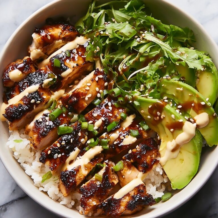 Sticky Chicken Rice Bowls Recipe