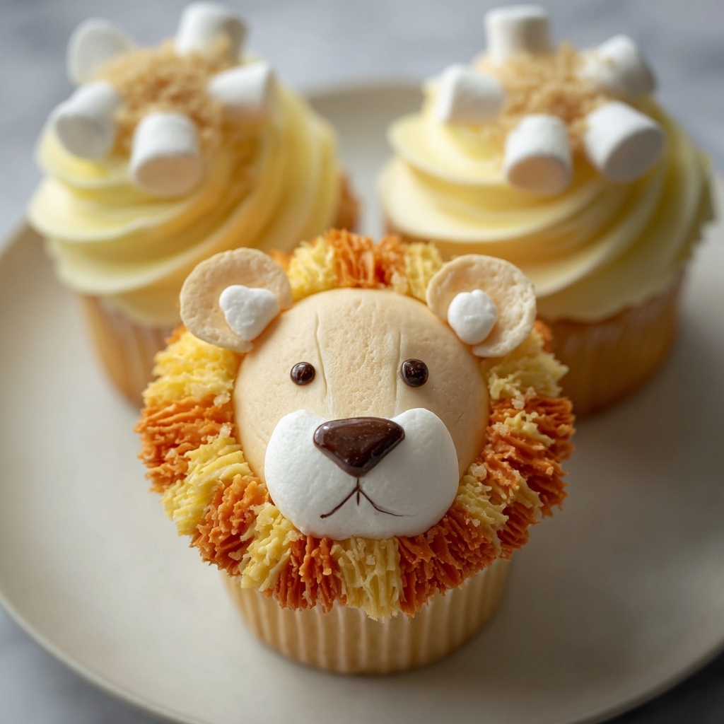 Lion Cupcake Dessert Recipe - Recipe Image