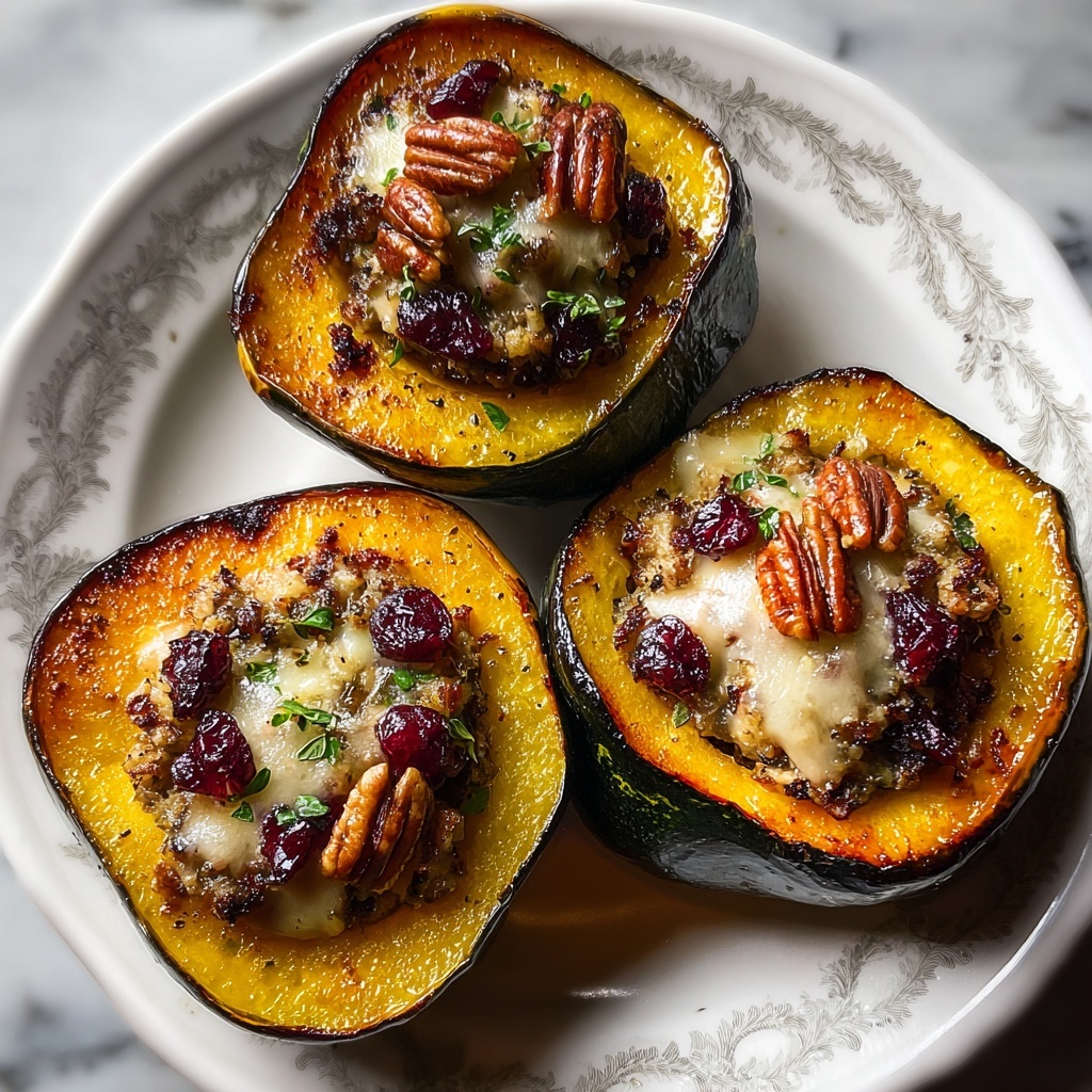Turkey Stuffed Acorn Squash Recipe - Recipe Image