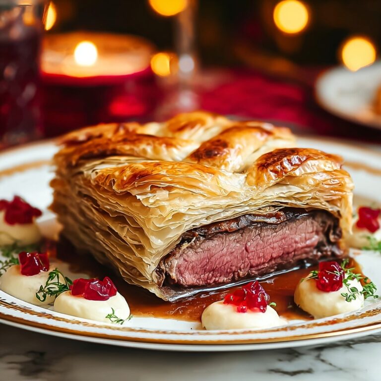 Classic Beef Wellington with Mushroom Duxelles Recipe