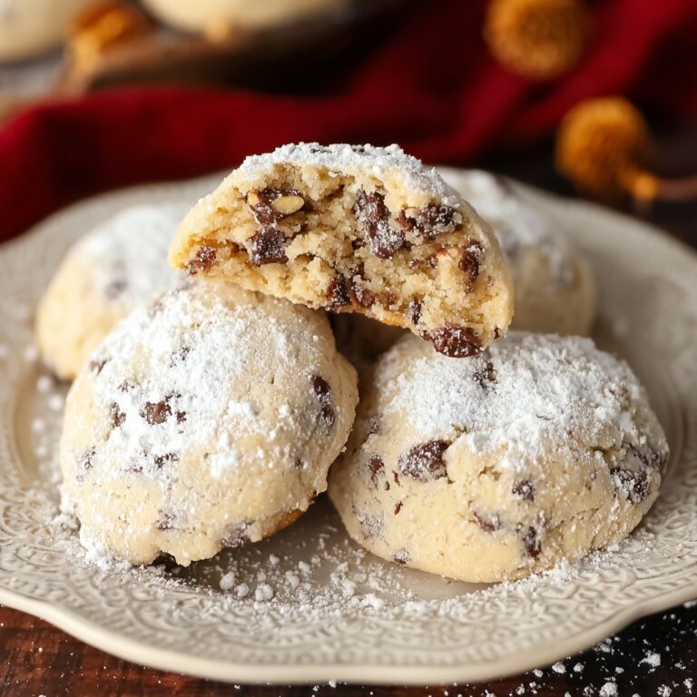 Peanut Butter Chocolate Chip Snowball Cookies Recipe