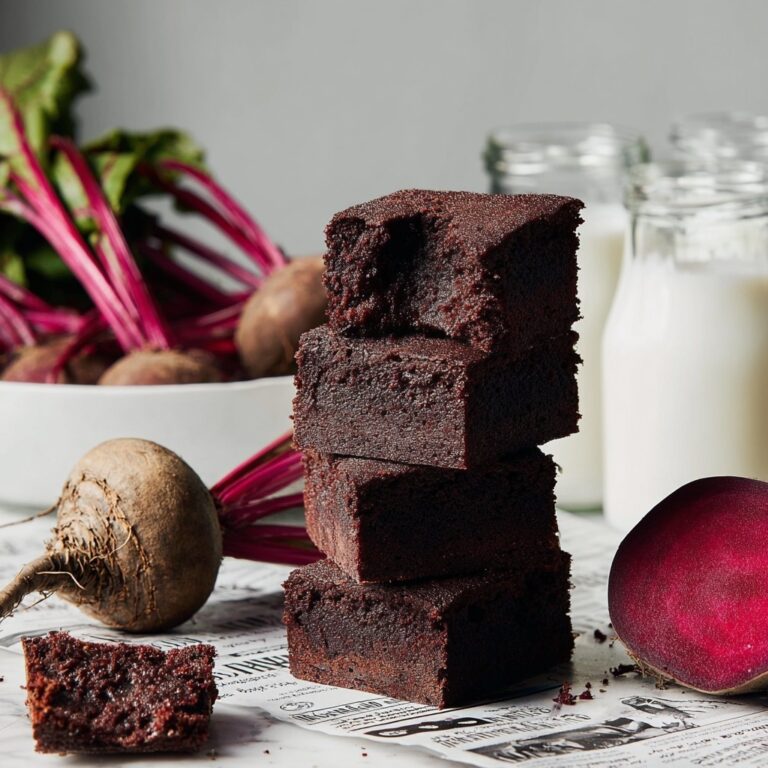 Fudgy Gluten-Free Vegan Beetroot Brownies Recipe