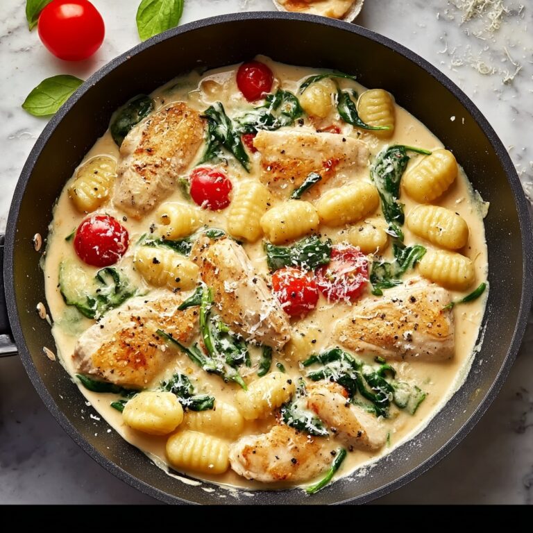 Garlic Chicken Gnocchi Skillet Recipe
