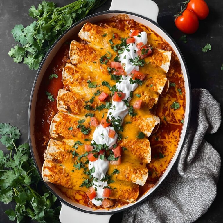Healthy Vegetarian Enchiladas with Roasted Vegetables and Melted Cheddar Recipe