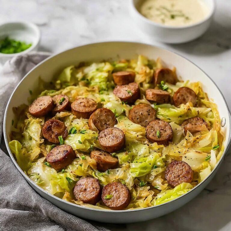 Kielbasa and Cabbage Skillet with Mustard Vinaigrette Recipe