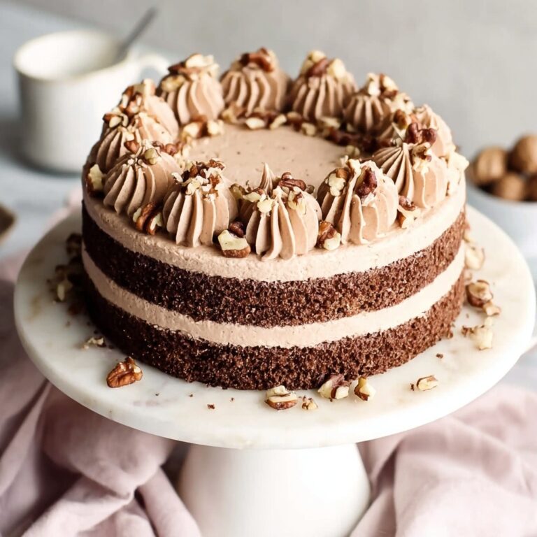 Coffee Walnut Layer Cake Recipe