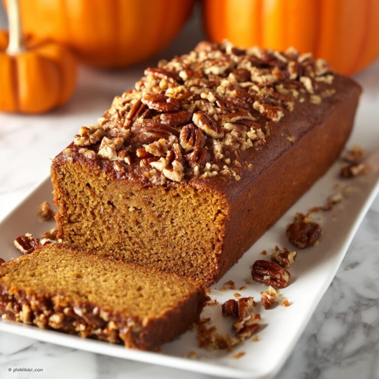 Pumpkin Bread with Brown Sugar Pecan Topping Recipe
