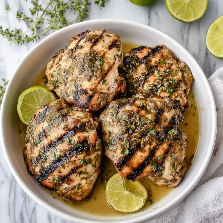 Charred Cilantro Lime Chicken Thighs Recipe