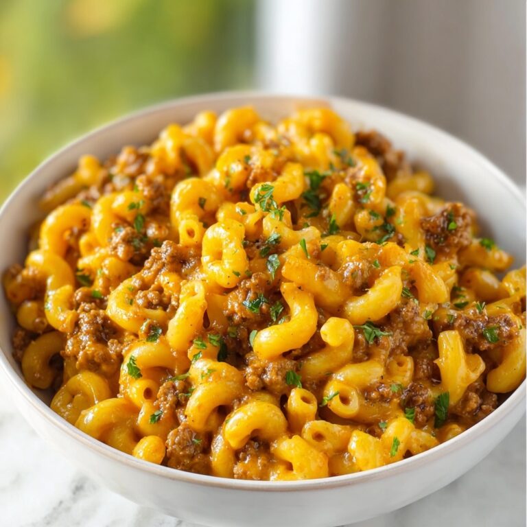 Garlic Butter Beefaroni: Easy & Cheesy Family Dinner Recipe