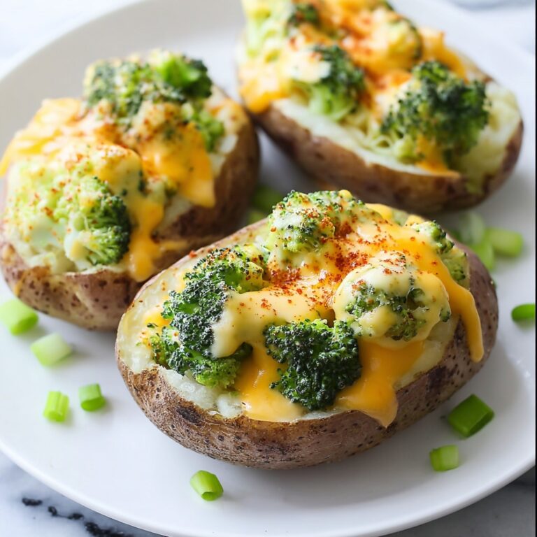 Broccoli Cheese Baked Potatoes Recipe