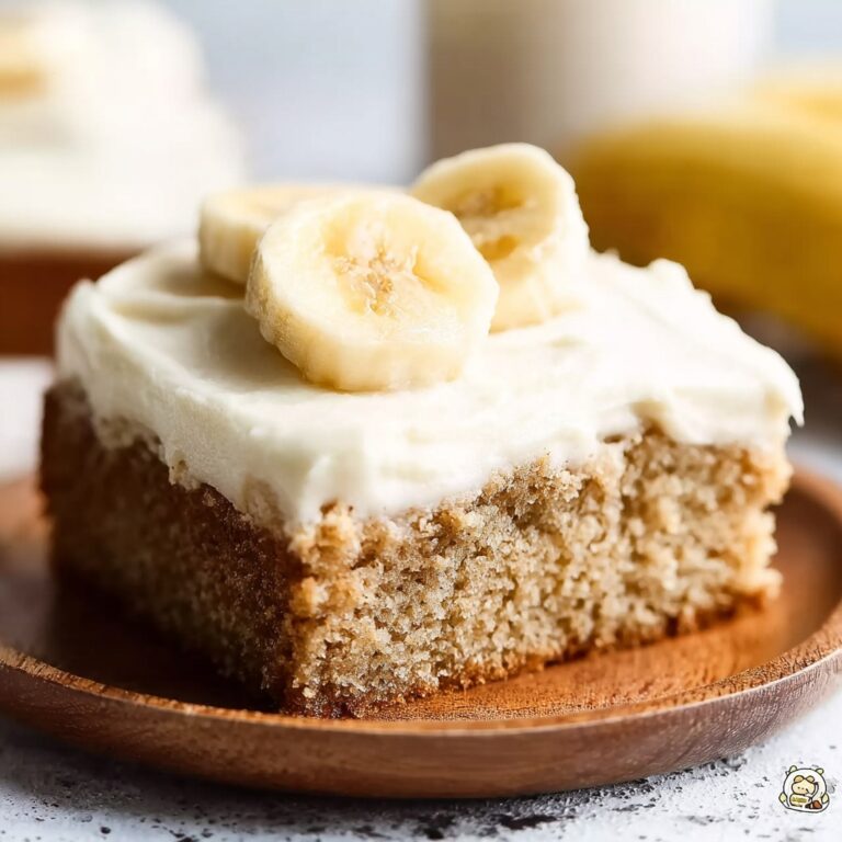 Moist Homemade Banana Cake with Cream Cheese Frosting Recipe