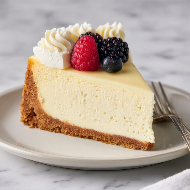 Creamy Baked Cheesecake Recipe
