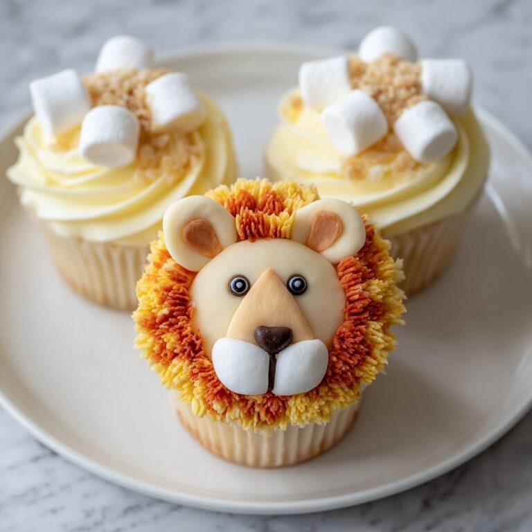 Lion Cupcake Dessert Recipe