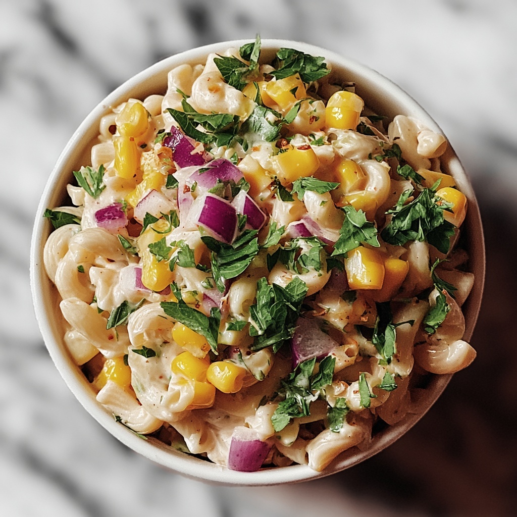 Mexican Street Corn Pasta Salad Recipe - Recipe Image