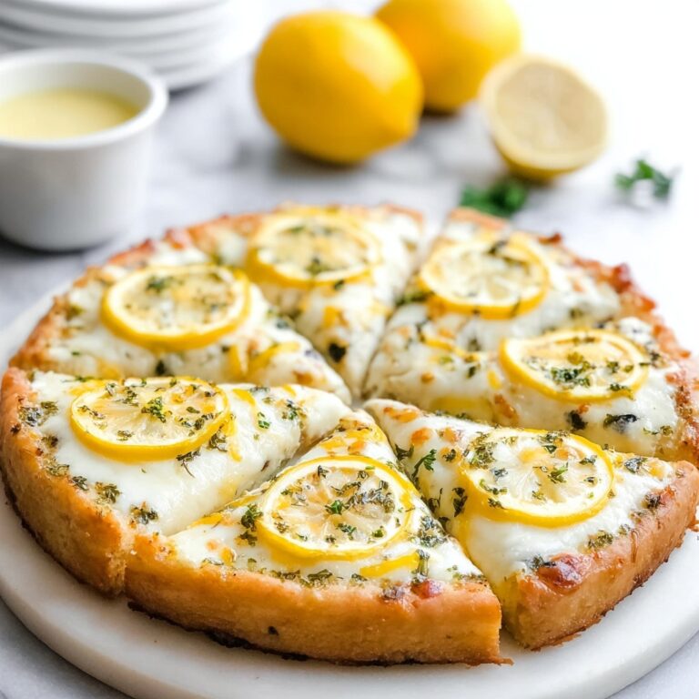 Lemon Feta Pizza with Fresh Herbs Recipe